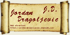 Jordan Dragoljević vizit kartica